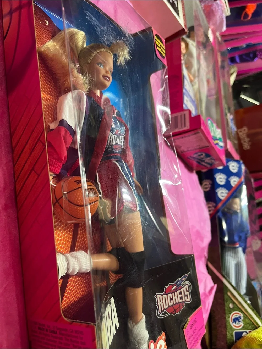 1998 Mattel NBA Barbie Houston Rockets Doll NRFB